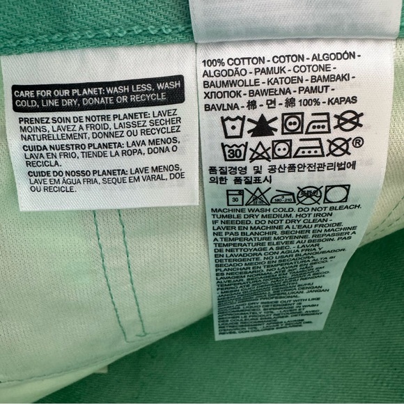 NWT Levi’s 501 Shrink-To-Fit Raw Unwashed Jeans Green Original Fit Straight Leg - Picture 14 of 15